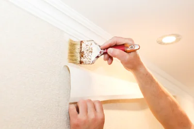 Pose de papier peint aux Bréviaires — revêtements muraux et toiles de verre